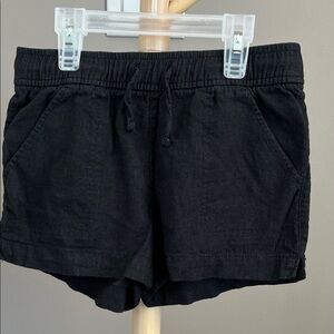 ⭐️⭐️ PICK 5 / $20 Old Navy Girls Linen Blend Black Shorts Small 6/7